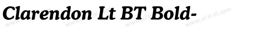 Clarendon Lt BT Bold字体转换